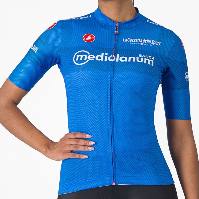Dames Fietskleding Blauw Giro d'Italia 2024 Competizione-shirt