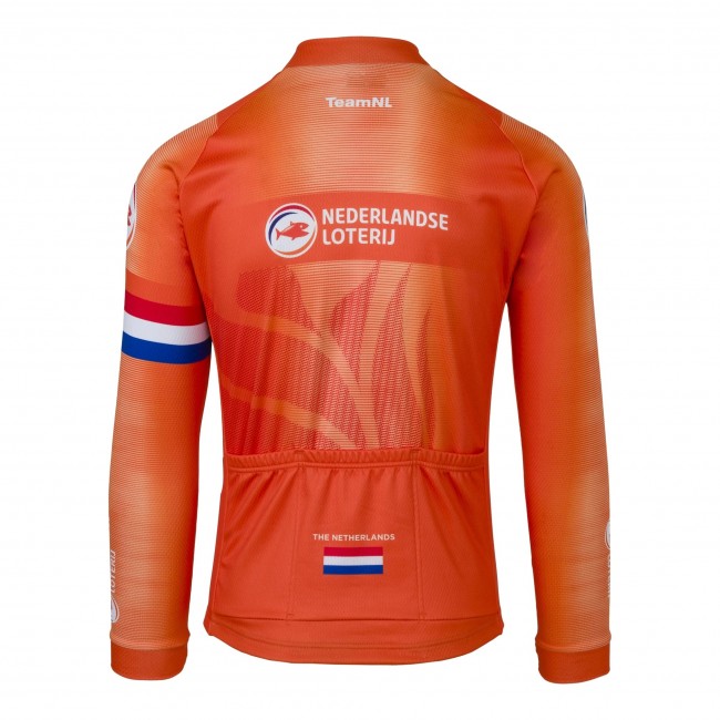 Heren Nederlands elftal Agu lange mouwen wielershirt 2024 Heren Nederlands elftal Agu lange mouwen wielershirt 2024