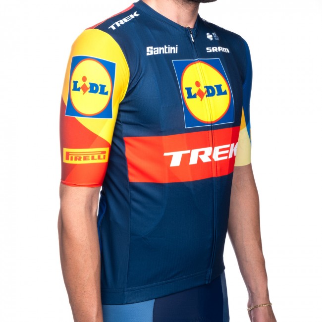 Heren Fietskleding Santini Lidl Trek 2024 shirt Heren Fietskleding Santini Lidl Trek 2024 shirt