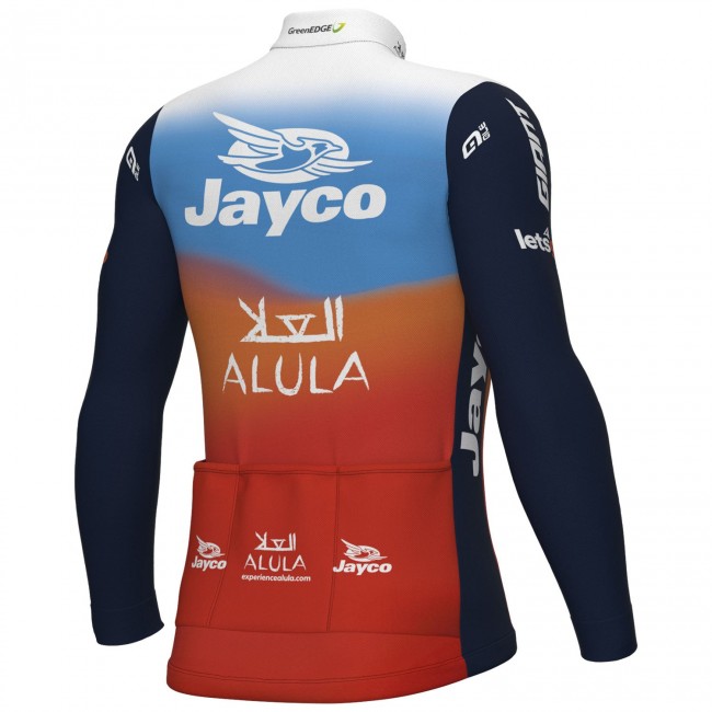 Heren Fietskleding Ale Team Jayco Alula 2024 shirt met lange mouwen Heren Fietskleding Ale Team Jayco Alula 2024 shirt met lange mouwen