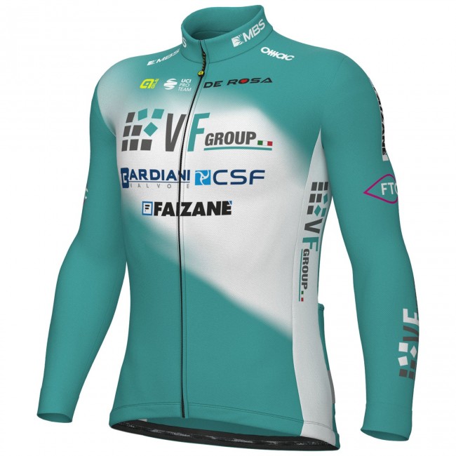 Heren Fietskleding Ale VF Group-Bardiani CSF-Faizane 2024 shirt met lange mouwen