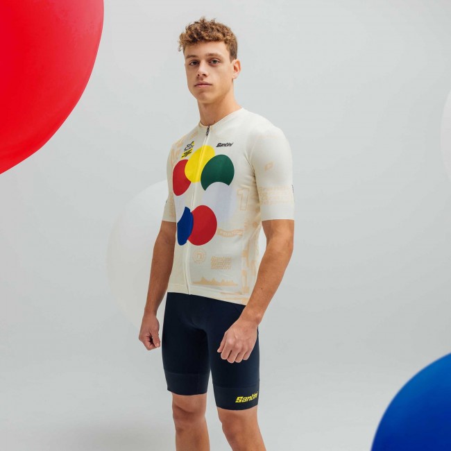 Heren Fietskleding Santini Tour de France 2024 trui - Grand Départ Heren Fietskleding Santini Tour de France 2024 trui - Grand Départ