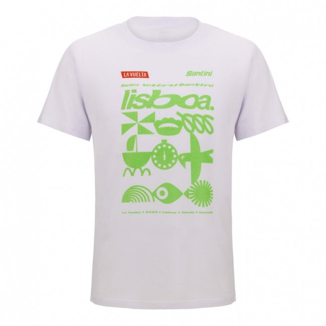 Heren Fietskleding T-shirt Vuelta España 2024 Lissabon