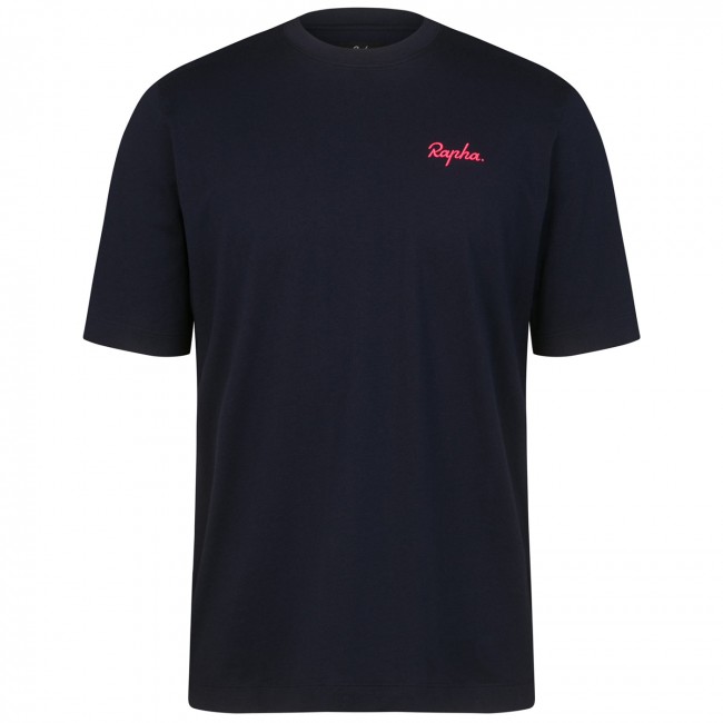 Heren Fietskleding T-shirt Rapha Logo - Blauw