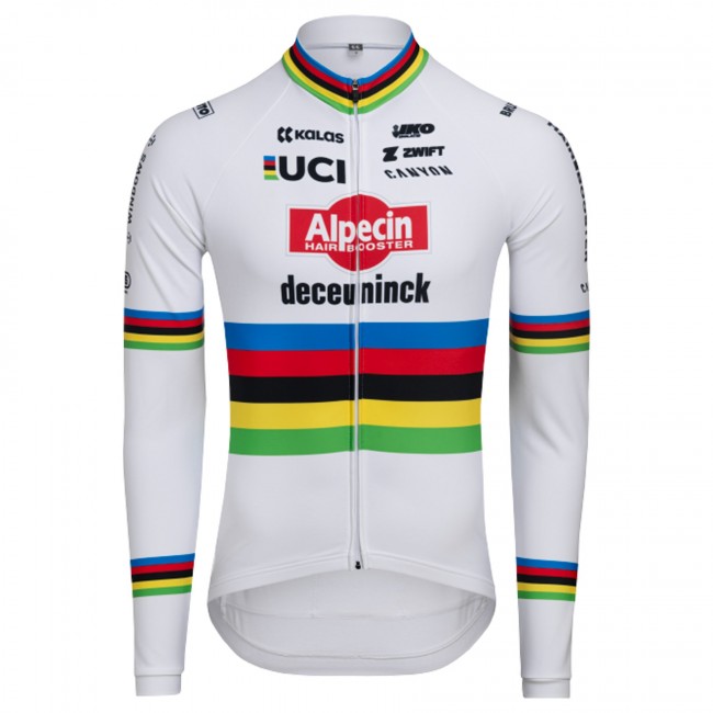 Heren Fietskleding Alpecin Deceuninck 2024 shirt met lange mouwen - WK