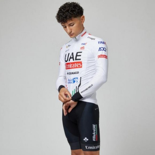Heren Fietskleding Pissei Team UAE 2024 shirt met lange mouwen Heren Fietskleding Pissei Team UAE 2024 shirt met lange mouwen