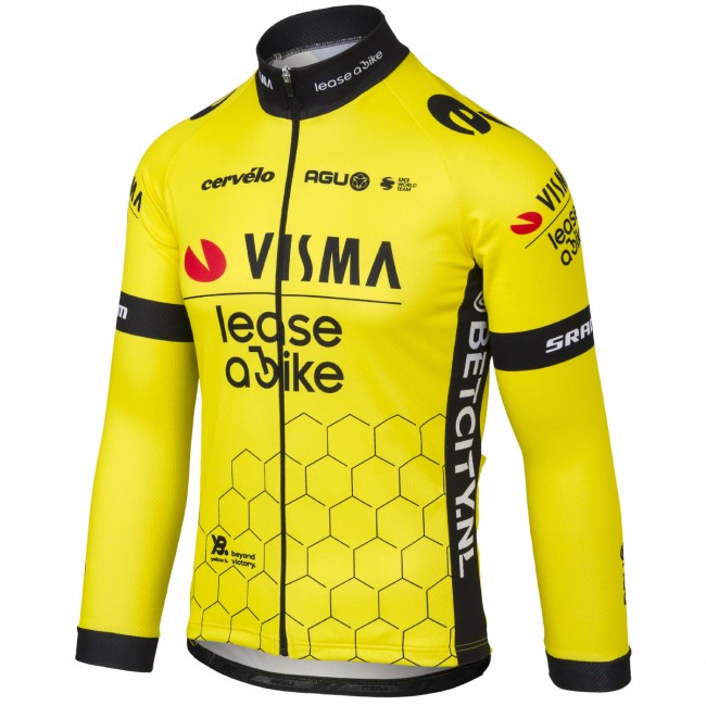 Heren Fietskleding Agu Team Visma Lease a Bike 2024 shirt met lange mouwen Heren Fietskleding Agu Team Visma Lease a Bike 2024 shirt met lange mouwen