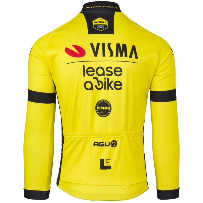 Heren Fietskleding Agu Team Visma Lease a Bike 2024 shirt met lange mouwen Heren Fietskleding Agu Team Visma Lease a Bike 2024 shirt met lange mouwen