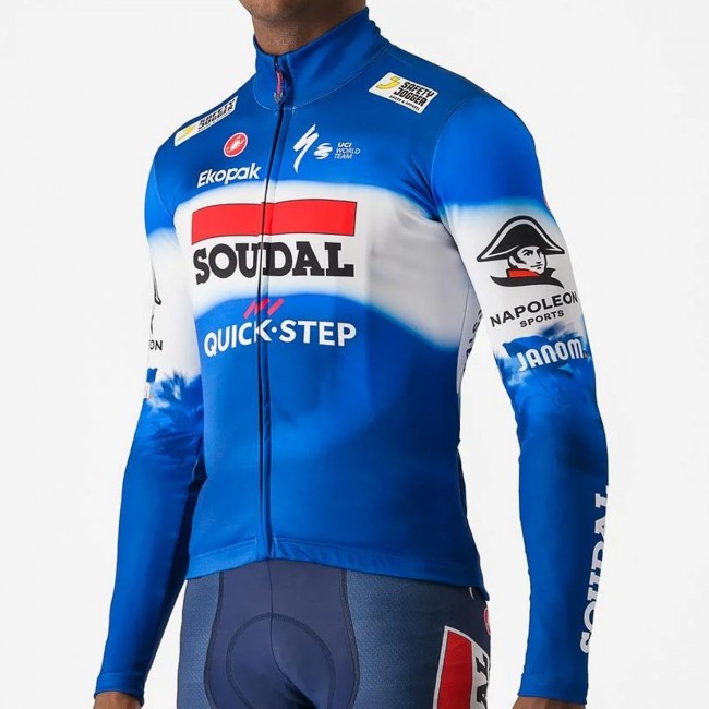 Heren Castelli Soudal Quick-Step 2024 Thermisch Shirt met Lange Mouwen