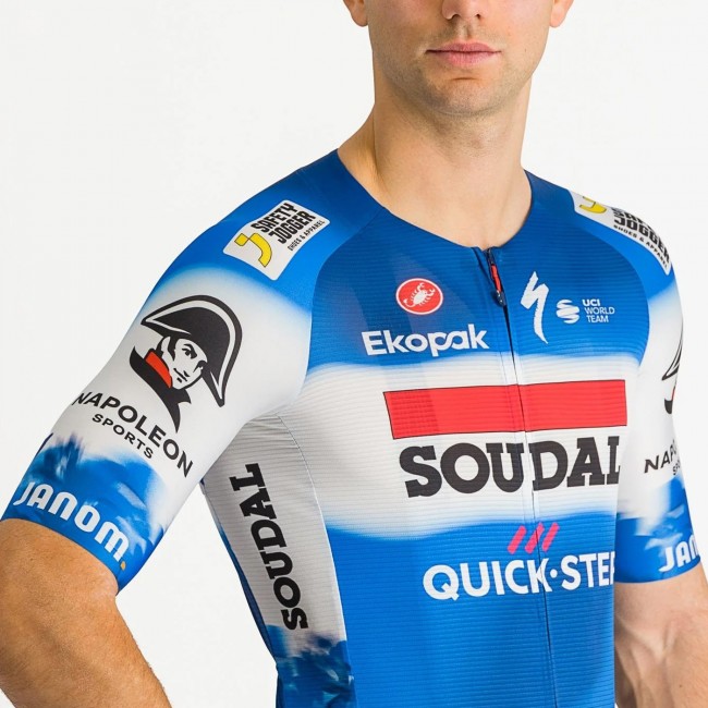 Heren Castelli Soudal Quick-Step 2024 Aero Race 7.0 Shirt Heren Castelli Soudal Quick-Step 2024 Aero Race 7.0 Shirt