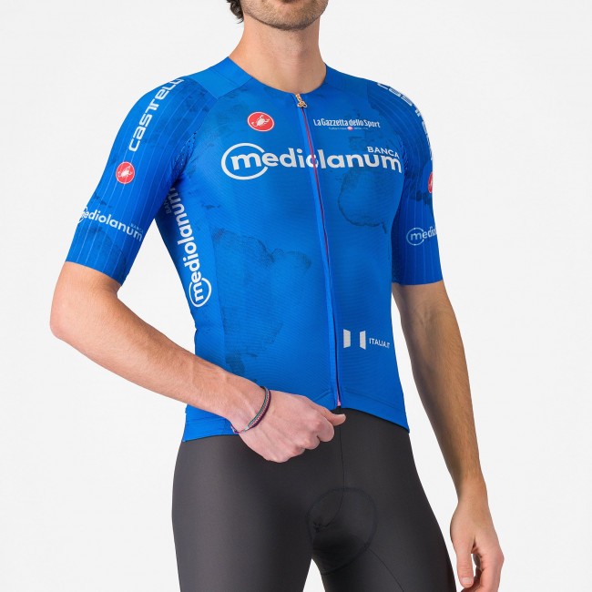 Heren Fietskleding Blauwe Giro d'Italia 2025 Race 8S Shirt