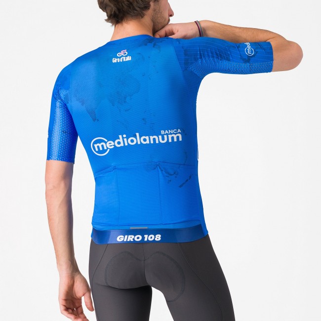 Heren Fietskleding Blauwe Giro d'Italia 2025 Race 8S Shirt Heren Fietskleding Blauwe Giro d'Italia 2025 Race 8S Shirt
