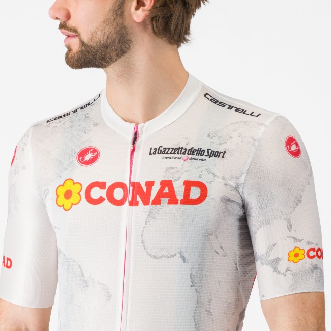 Heren Fietskleding Wit Giro d'Italia 2025 Competizione 3-shirt Heren Fietskleding Wit Giro d'Italia 2025 Competizione 3-shirt