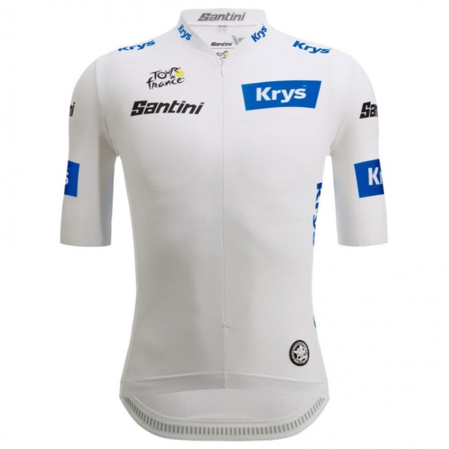Wit officieel Tour de France 2025 shirt voor heren