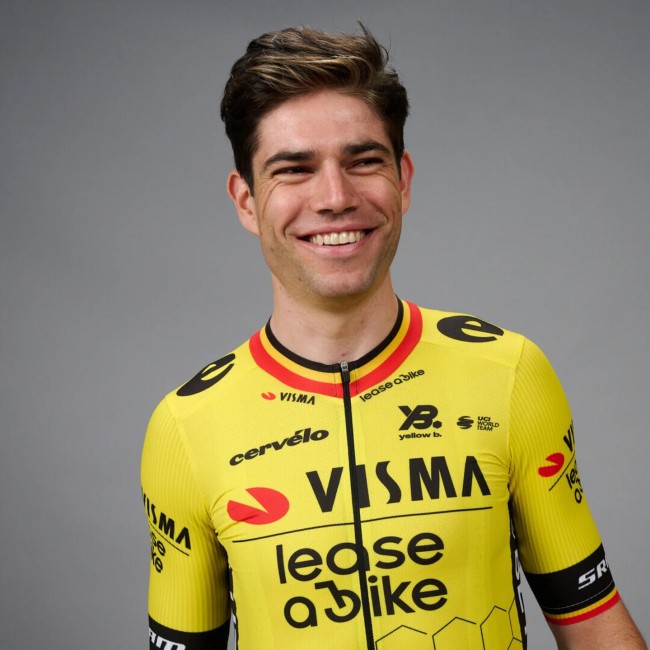 Heren Fietskleding Team Visma Lease a Bike 2025 shirt - Wout Van Aert Heren Fietskleding Team Visma Lease a Bike 2025 shirt - Wout Van Aert