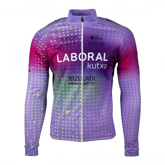 Dames Fietskleding Agu Laboral Kutxa-Fondacion Euskadi 2025 damesshirt met lange mouwen