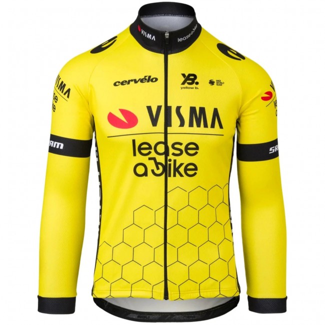 Dames Fietskleding Team Visma Lease a Bike 2025 damesshirt met lange mouwen