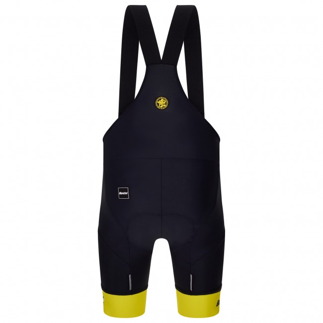 Heren Fietskleding Santini Yellow Tour de France 2025 Bib Tights Heren Fietskleding Santini Yellow Tour de France 2025 Bib Tights