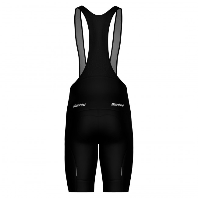 Heren Fietskleding Santini Squadra Corse 2025 Bib Tights - Zwart Heren Fietskleding Santini Squadra Corse 2025 Bib Tights - Zwart