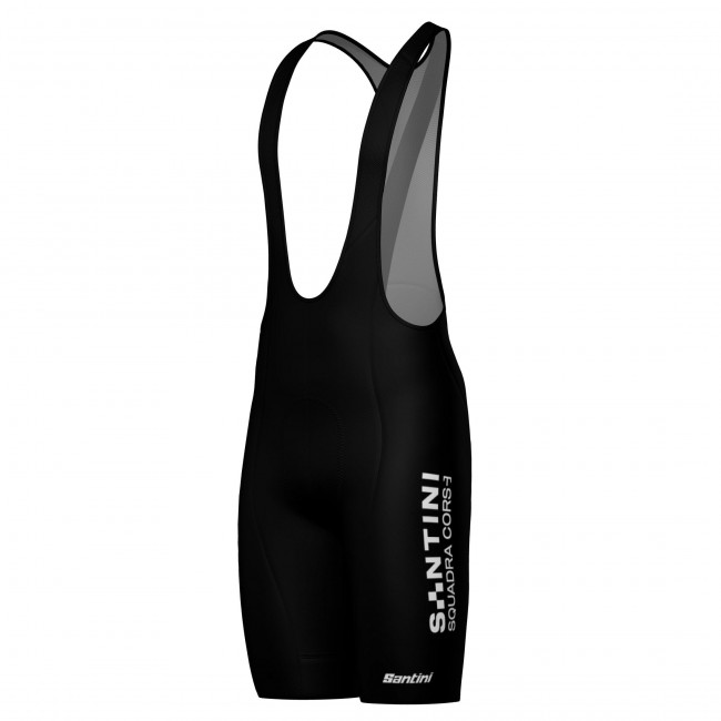 Heren Fietskleding Santini Squadra Corse 2025 Bib Tights - Zwart Heren Fietskleding Santini Squadra Corse 2025 Bib Tights - Zwart