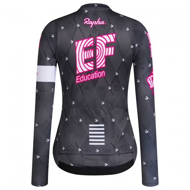 Dames Fietskleding Rapha EF Education EasyPost damesshirt met lange mouwen 2025 Dames Fietskleding Rapha EF Education EasyPost damesshirt met lange mouwen 2025