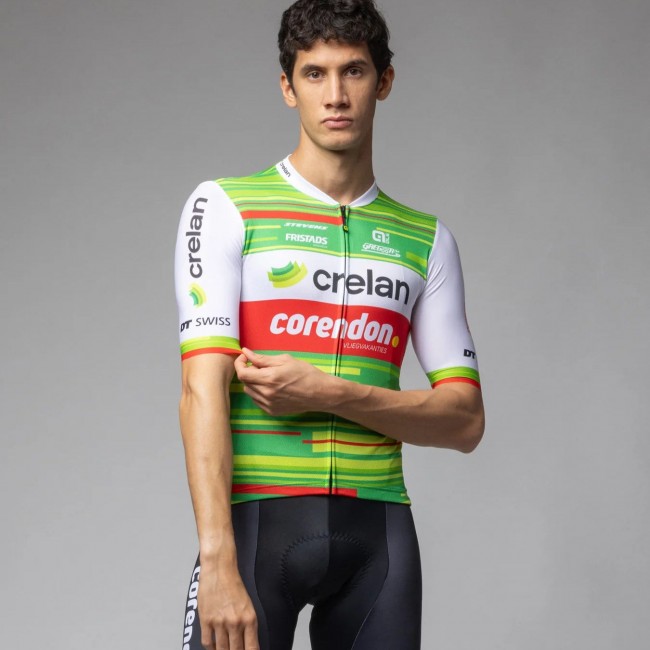 Heren Fietskleding Ale Crelan Corendon 2025 shirt Heren Fietskleding Ale Crelan Corendon 2025 shirt