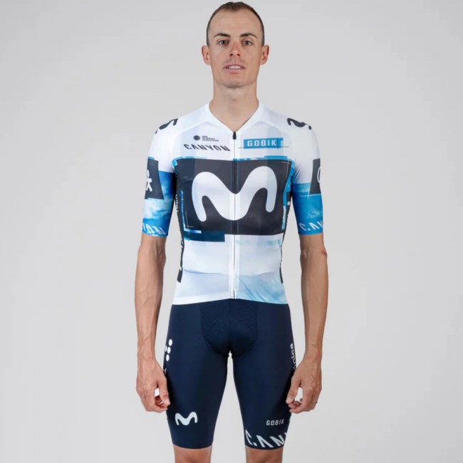 Heren Fietskleding Gobik Movistar 2025 Infinity-shirt Heren Fietskleding Gobik Movistar 2025 Infinity-shirt