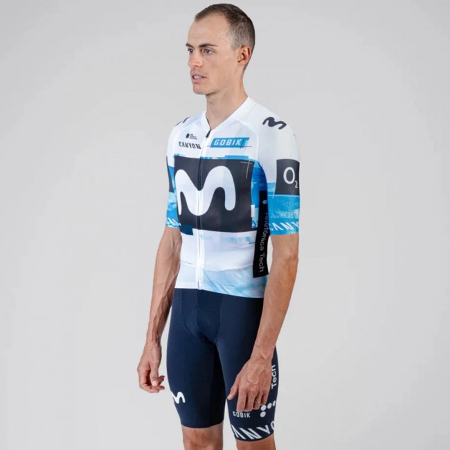 Heren Fietskleding Gobik Movistar 2025 Infinity-shirt Heren Fietskleding Gobik Movistar 2025 Infinity-shirt