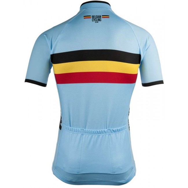 BELGIË 2022 wielershirt korte mouw (lange rits) nationale wielerploeg BELGIË 2022 wielershirt korte mouw (lange rits) nationale wielerploeg