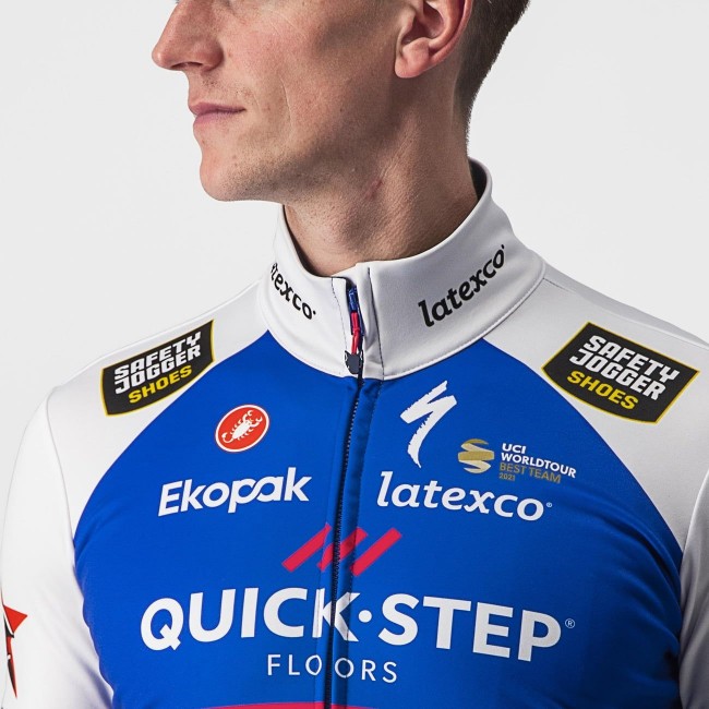 Quick Step Alpha Vinyl 2022 fietsshirt met lange mouwen professioneel wielerteam Quick Step Alpha Vinyl 2022 fietsshirt met lange mouwen professioneel wielerteam
