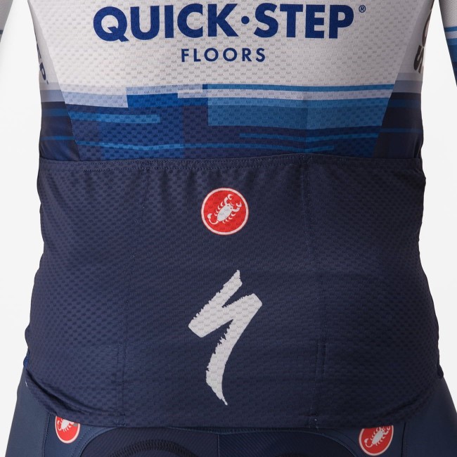 Soudal Quick-Step 2023 Aero Race 6.1 korte mouw wielershirt professionele wielerploeg Soudal Quick-Step 2023 Aero Race 6.1 korte mouw wielershirt professionele wielerploeg