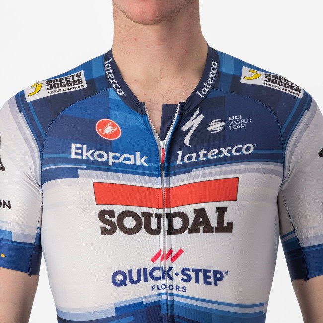 Soudal Quick-Step 2023 SANREMO RC SPEED tijdritpak professionele wielerploeg Soudal Quick-Step 2023 SANREMO RC SPEED tijdritpak professionele wielerploeg
