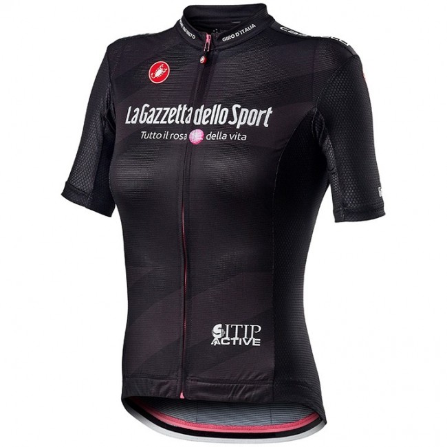 2020 GIRO D'ITALIA Maglia Nera Dames Wielershirt Korte Mouw 472NRAU