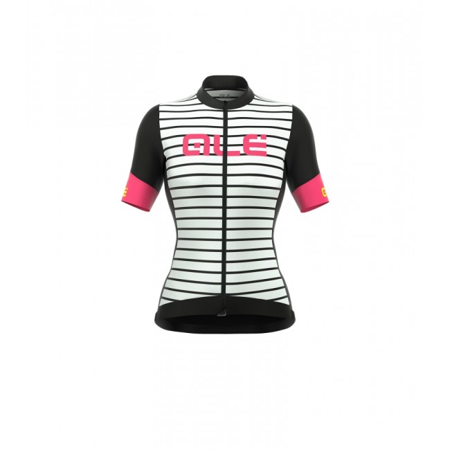 ALE R-EV1 MARINA Dames Wielershirt Korte Mouw Wit