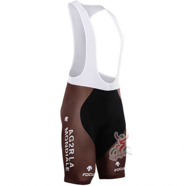 2015 Ag2r La Mondiale Fietskleding Fietsbroek Korte Bib