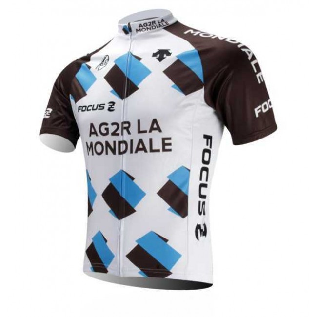 Ag2r La Mondiale 2014 Wielershirt Met Korte Mouwen