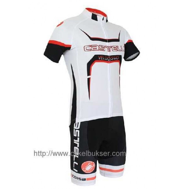 Castelli Velocissimo Tour Wielerkleding Set Set Wielershirts Korte Mouw+Fietsbroek