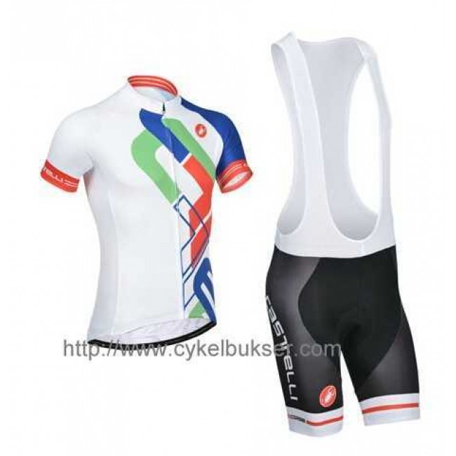 Castelli FramHerenti Fietskleding Set Fietsshirt Met Korte Mouwen+Korte Koersbroek