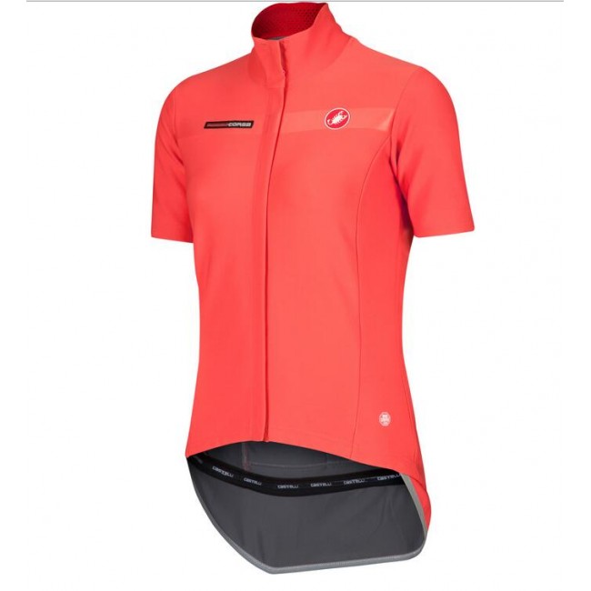 2016 Castelli Vrouwen Gabba Wielershirt Korte Mouw Roze