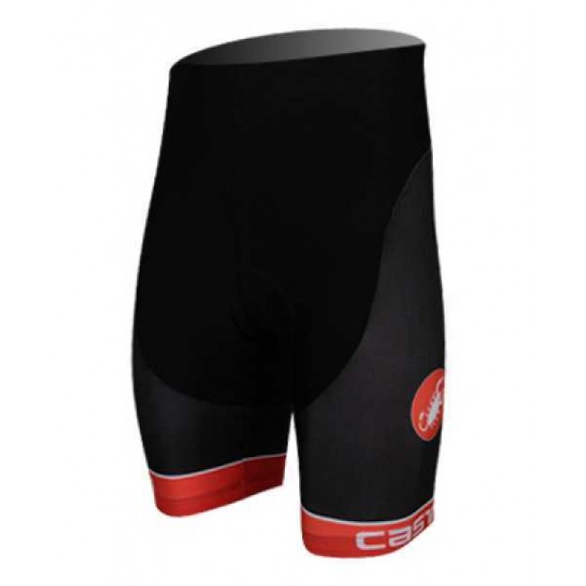 Castelli 2014 Korte Fietsbroeken Rood Zwart