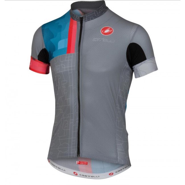 2016 Castelli Rodeo Wielershirt Korte Mouw Grijs