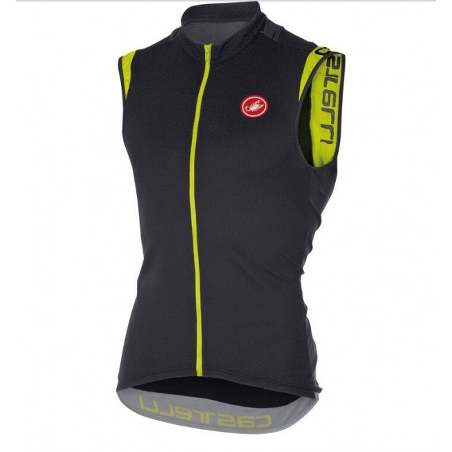 2016 Castelli Entrata 2.0 Wielershirts Mouwloos Zwart Geel