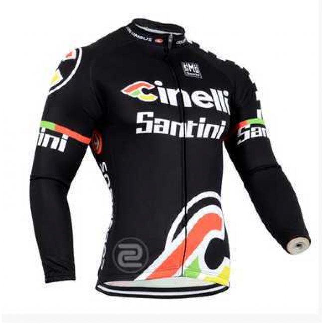 2014 Cinelli Fietskleding Wielershirt Lange Mouw Zwart