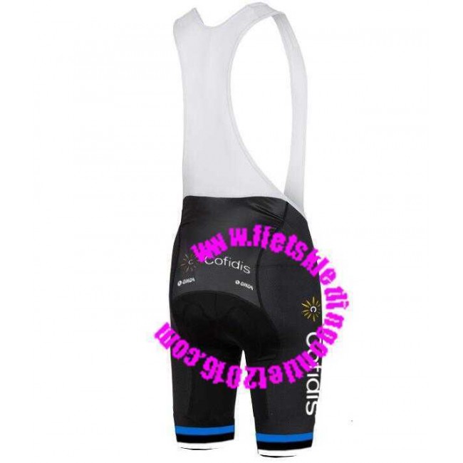 2016 Cofidis Champion Korte Fietsbroeken Bib Blauw