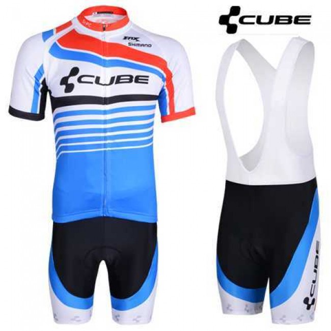 Cube 2014 Fietskleding Set Fietsshirt Met Korte Mouwen+Korte Koersbroek