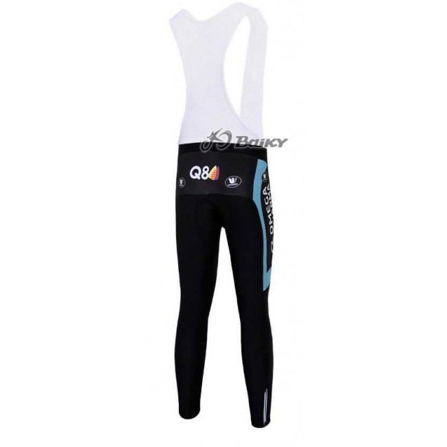 Omega Pharma Quick Step Pro Team Lange Fietsbroeken Bib Blauw Wit