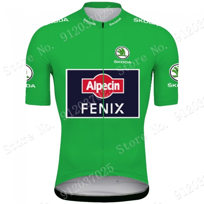 Green Alpecin Fenix Tour De France 2021 Team Wielerkleding Fietsshirt Korte Mouw YBFMDj