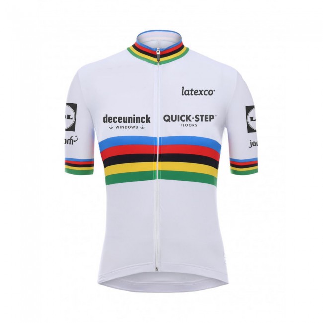 Quick Step Champion Pro 2021 Team Fietsshirt Korte Mouw 8Y1QHr