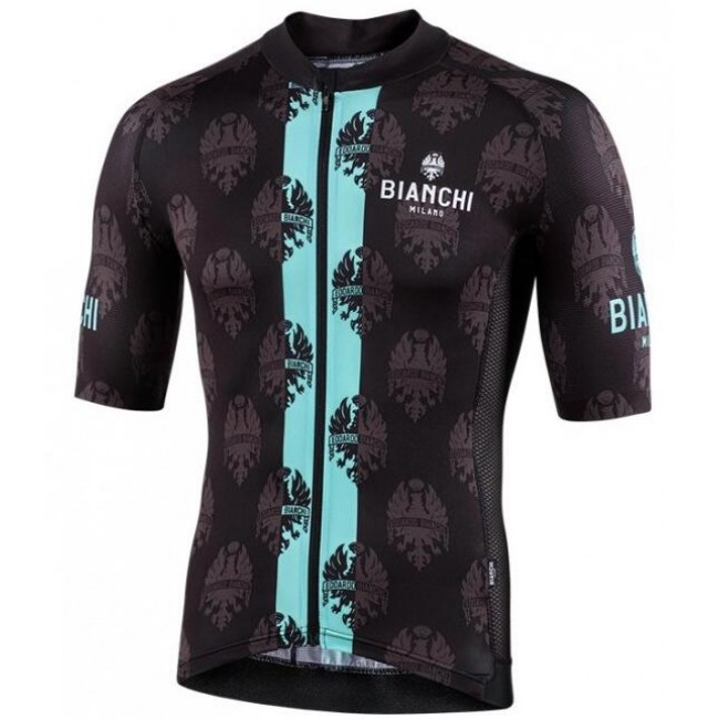 Wielerkleding Profteams 2020 BIANCHI MILANO Roncaccio Wielershirt Met Korte Mouwen Zwart/Groen