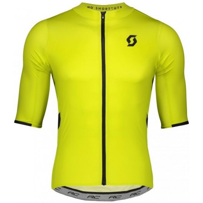 Wielerkleding Profteams 2020 SCOTT RC Premium Wielershirt Met Korte Mouwen Giallo